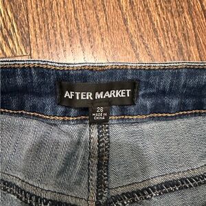 After Market high rise cropped jeans